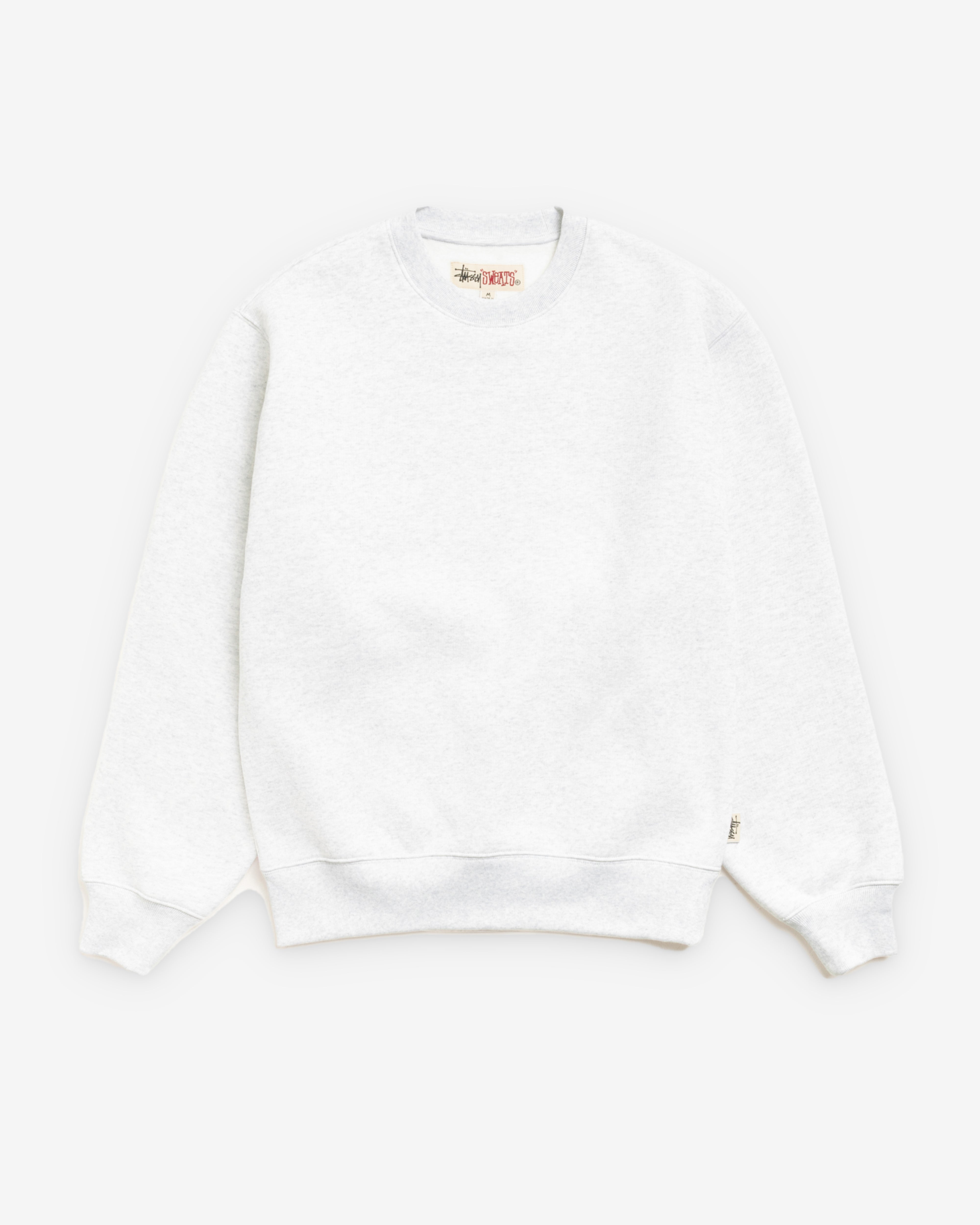 Stüssy: Men's Fleece Crew (Ash Heather) | DSMNY E-SHOP