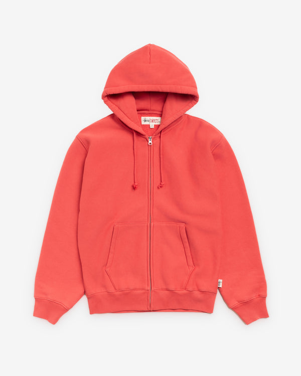 Stüssy - Men's Fleece Zip Hoodie - (Red)