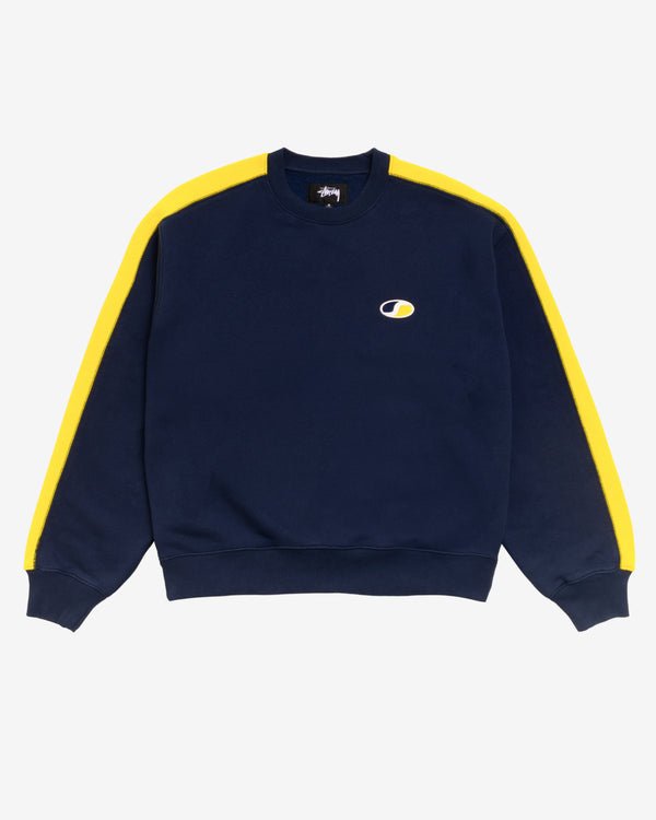 Stüssy - Men's Paneled Stripe Crewneck - (Navy)