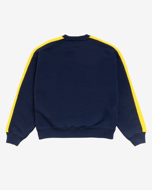 Stüssy - Men's Paneled Stripe Crewneck - (Navy)