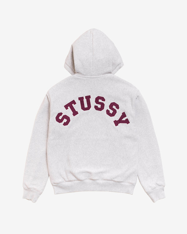 Stüssy - Men's Double Faced Zip Hoodie - (Ash Heather)