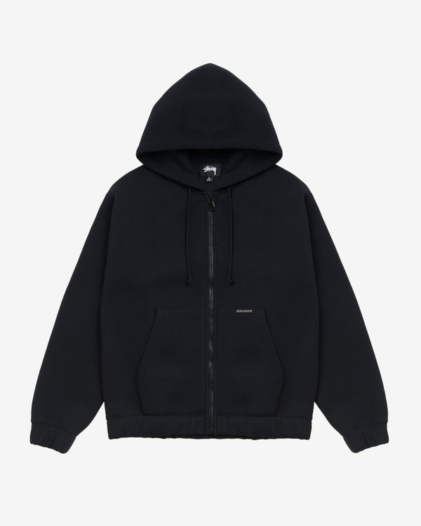 Stüssy - Bonded Jersey Zip Hoodie - (Black)