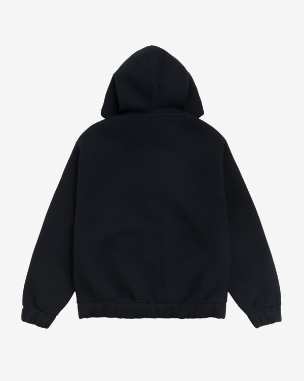 Stüssy - Bonded Jersey Zip Hoodie - (Black)