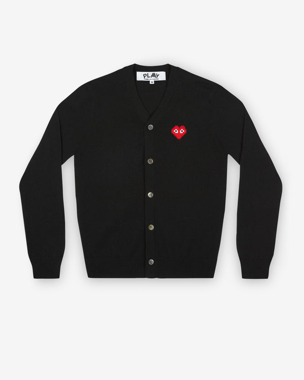 Play Comme des Garçons - Invader Men’s Cardigan - (Black)