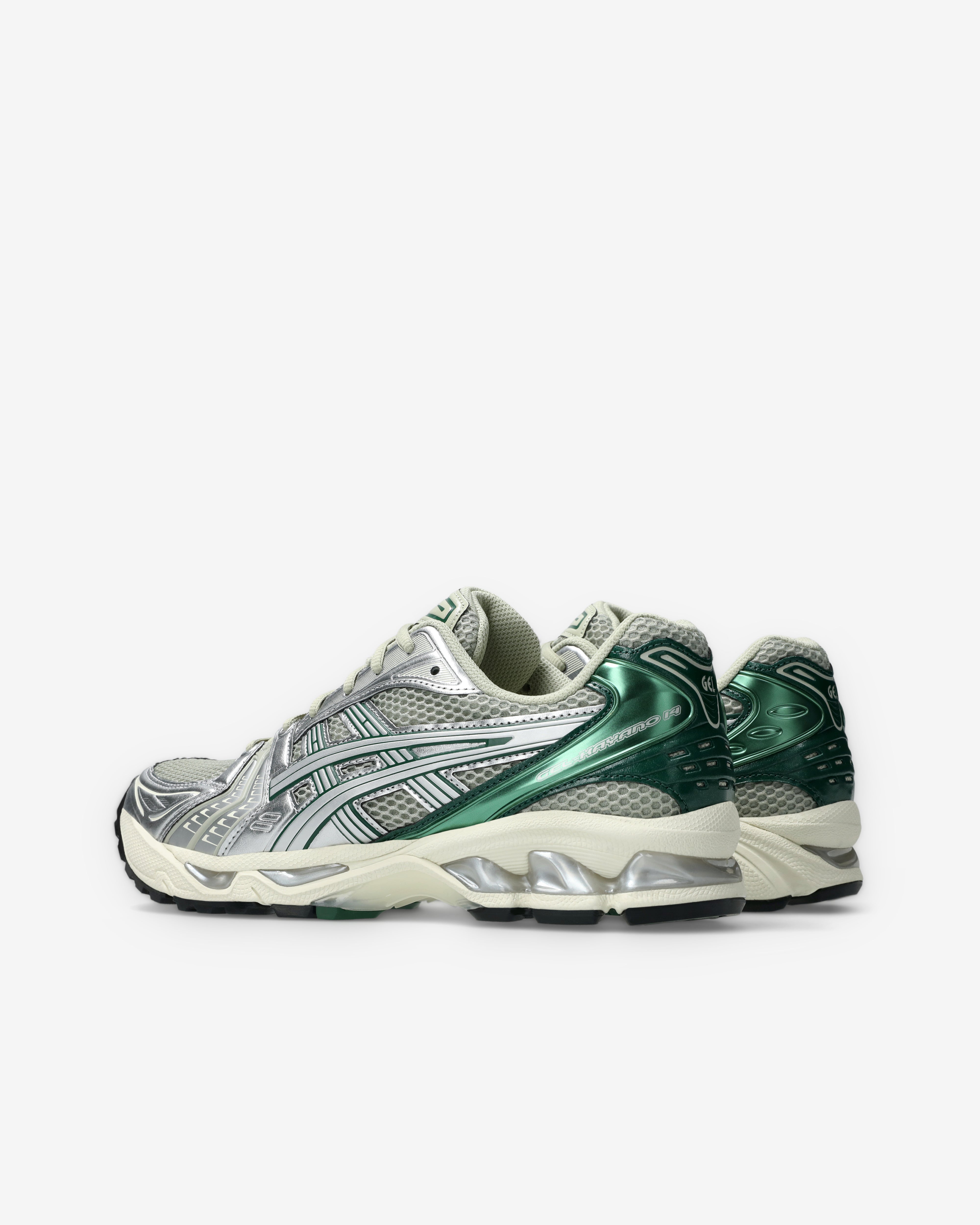 Asics: Men's Gel-Kayano 14 Sneakers (Dried Leaf Green/Pure Silver