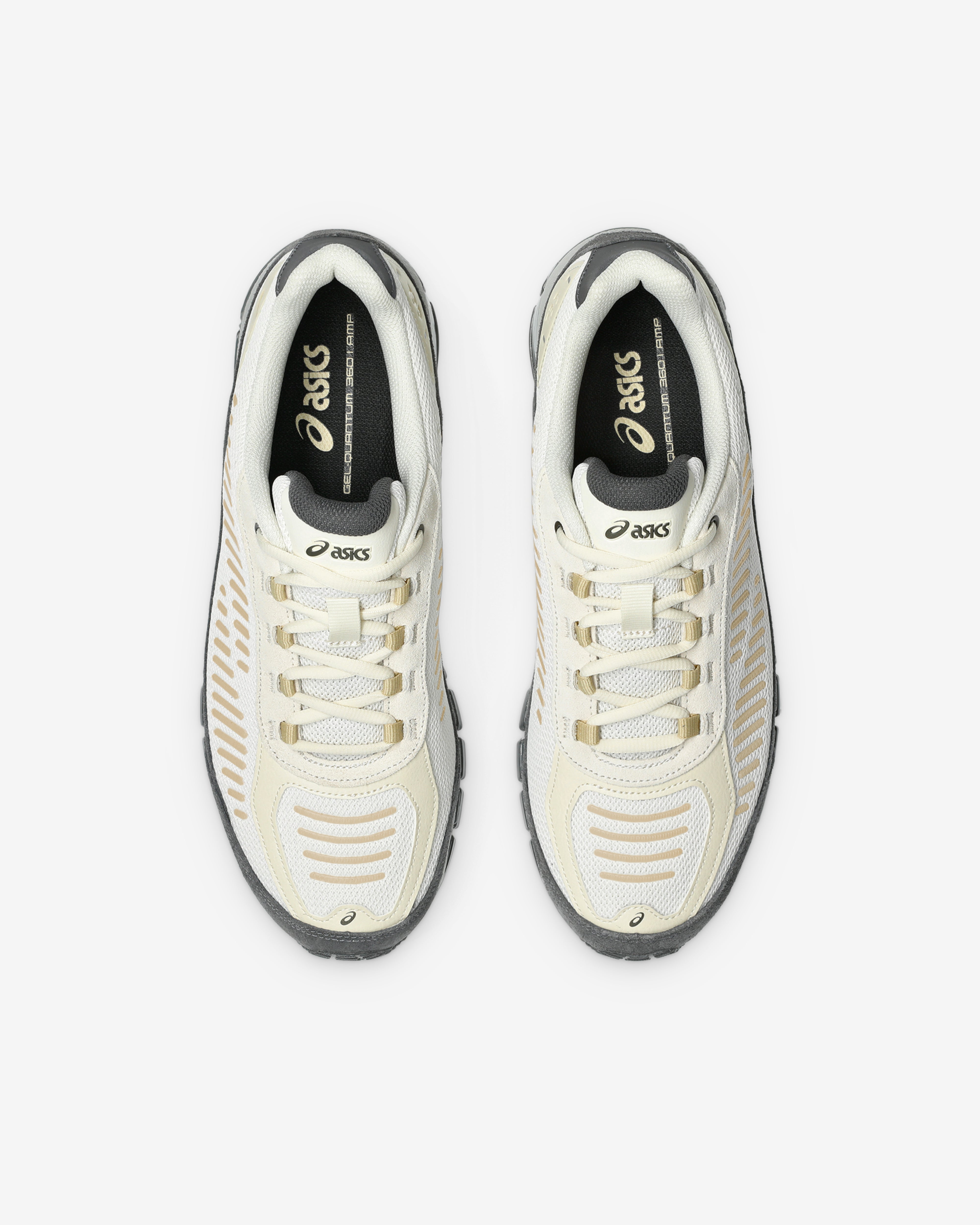 Asics: Men's Gel-Quantum 360 I AMP Sneakers (Cream/Obsidian Grey