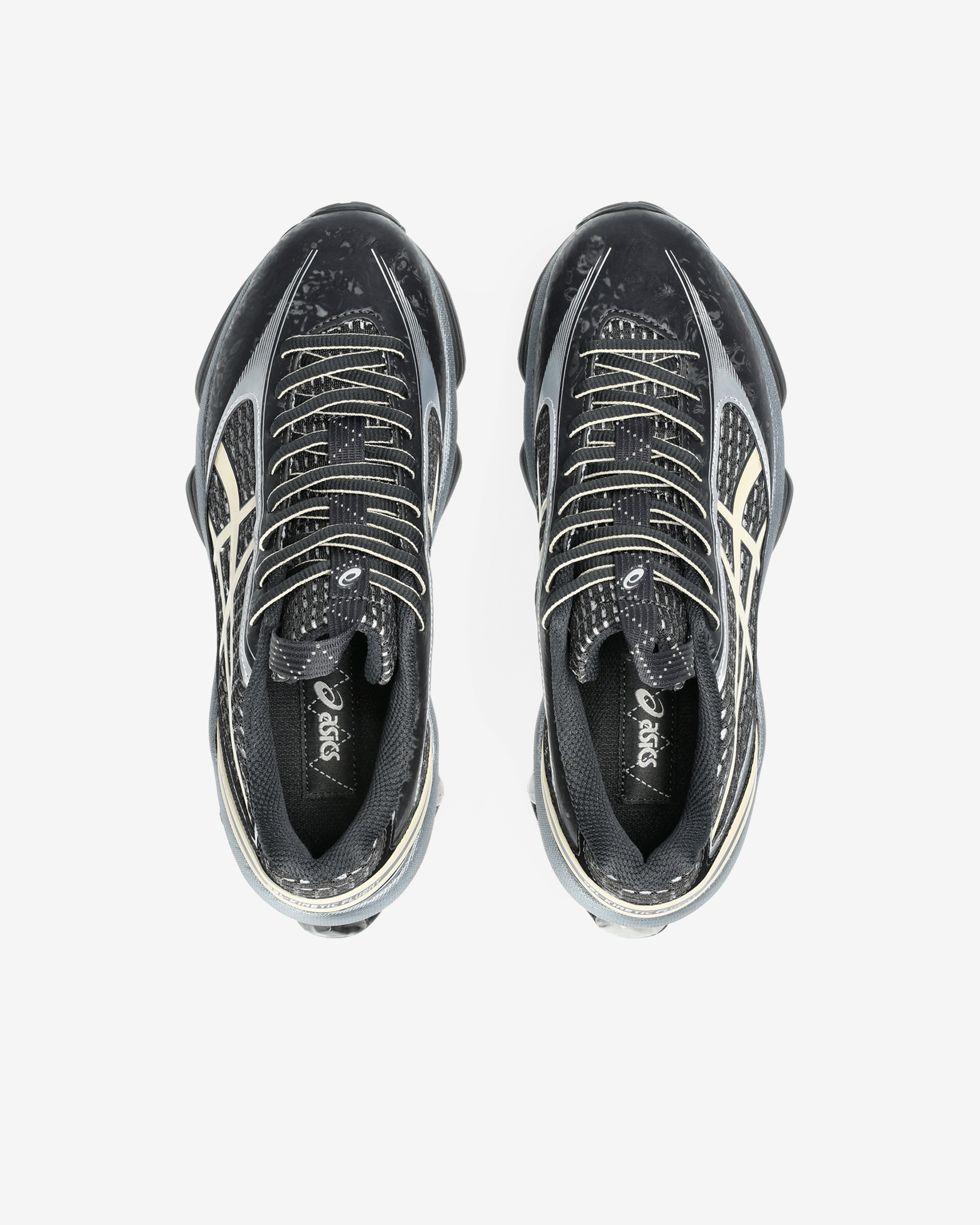 Asics: Men's US6-S Gel-Kinetic Fluent Sneakers (Black/Vanilla