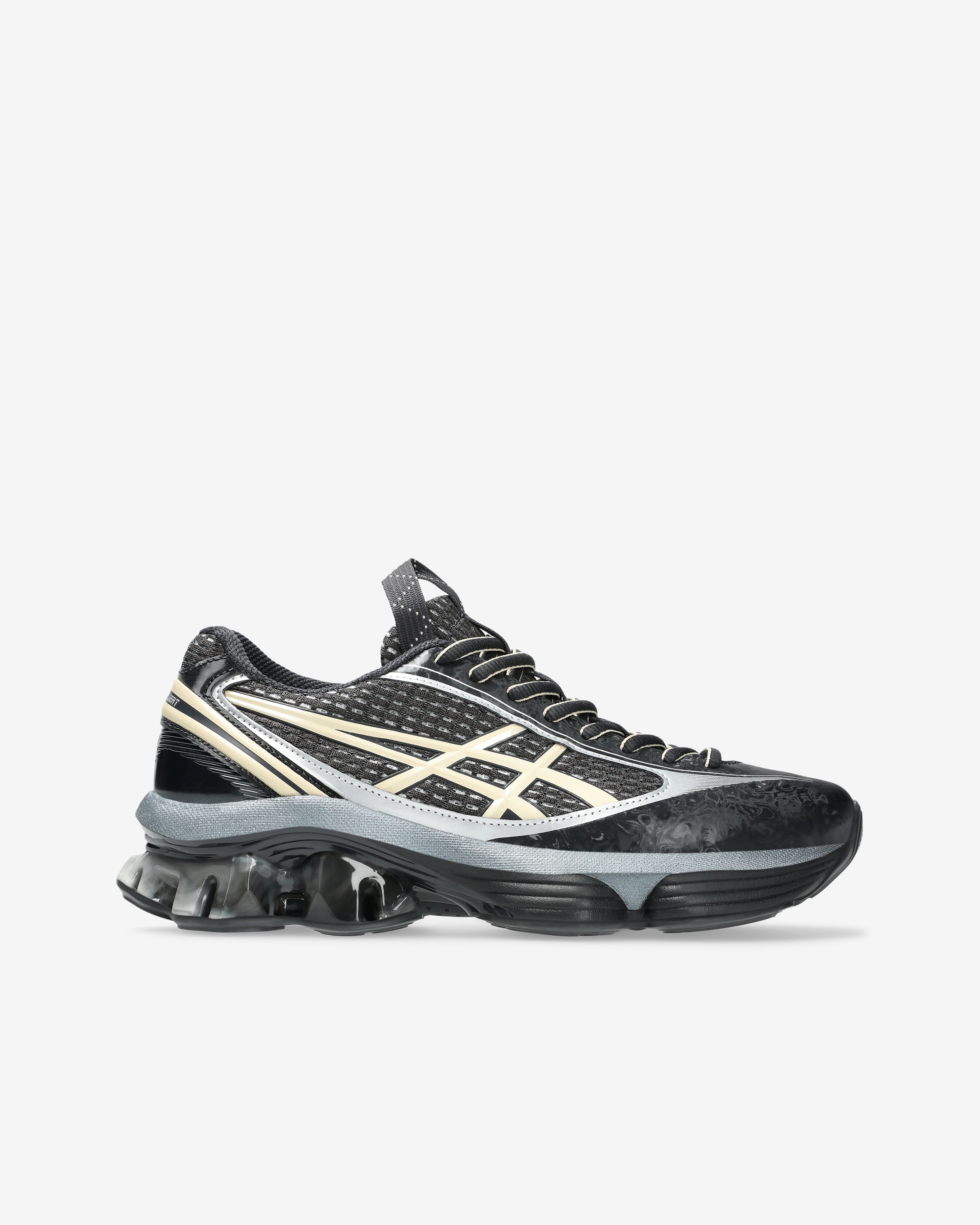Asics: Men's US6-S Gel-Kinetic Fluent Sneakers (Black/Vanilla
