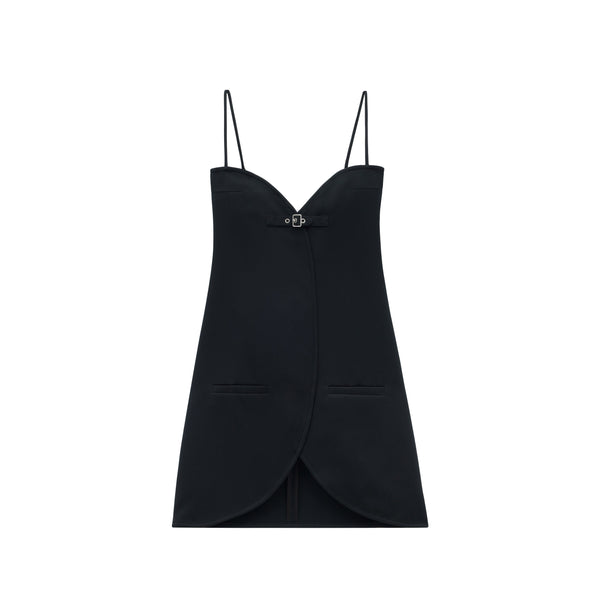 COURRÈGES - Women's Ellipse Twill Dress - (Black)