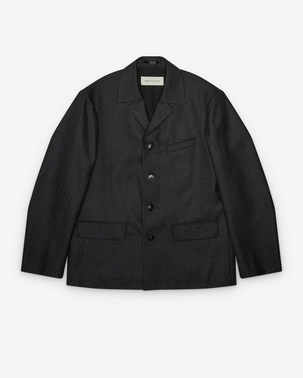 Dries Van Noten - Men's Bays Jacket - (Dark Grey)