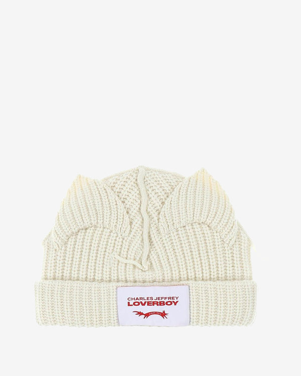 Charles Jeffrey - Men's Chunky Ears Beanie - (Ecru)