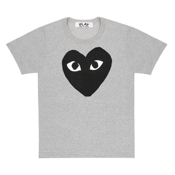 Play - Big Black Heart T-Shirt - (Grey)
