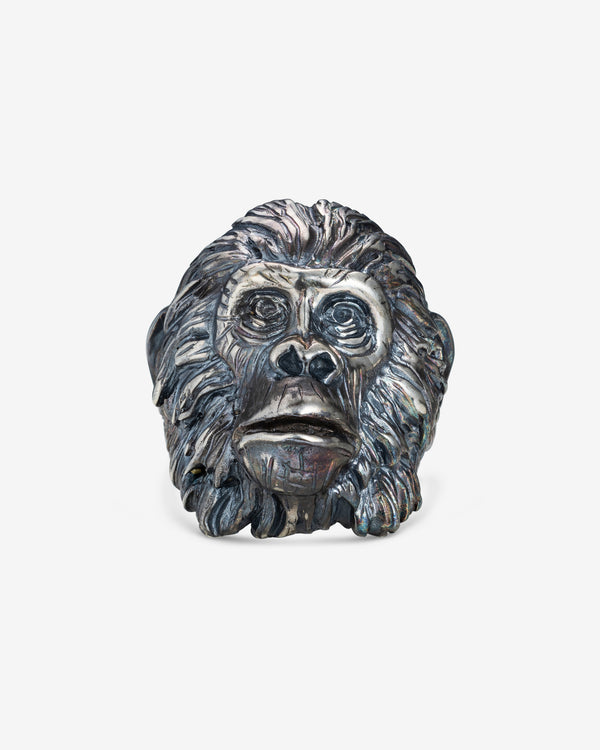 13 Lucky Monkey - Men's Cornelius Ring - (Silver)