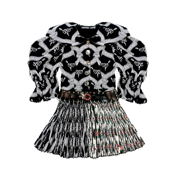 Chopova Lowena - Women's Harpsichord Cotton Dress - (Black/Multi)
