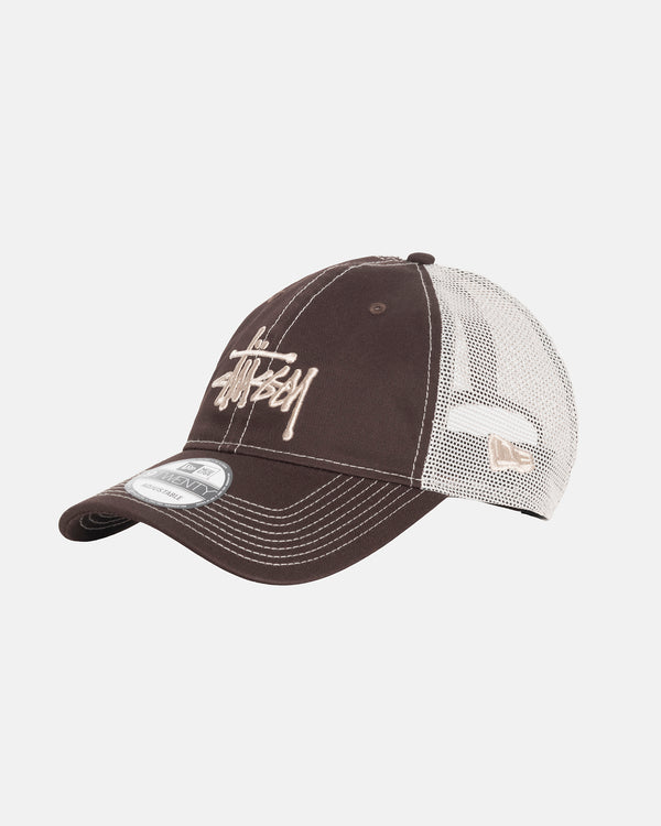 Stüssy - Men's Basic Trucker 9Twenty Cap - (Brown)
