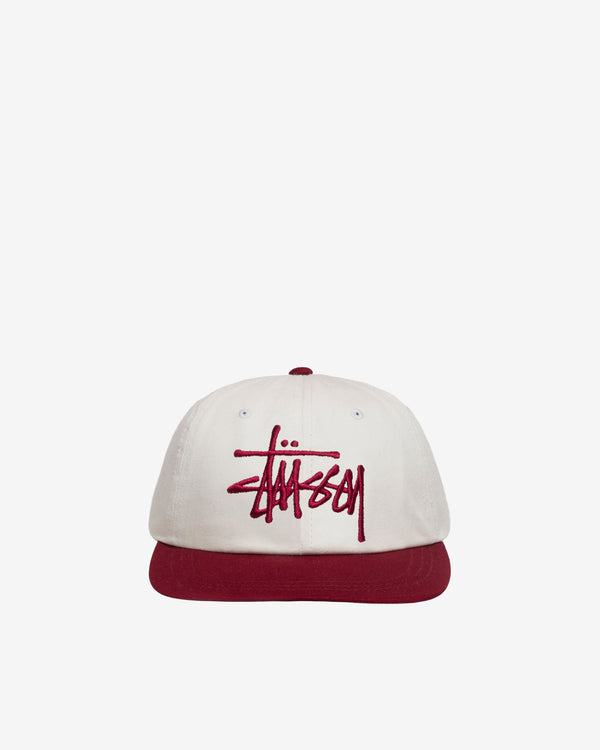 Stüssy - Low Profile Big Basic Snapback - (Natural/Red)