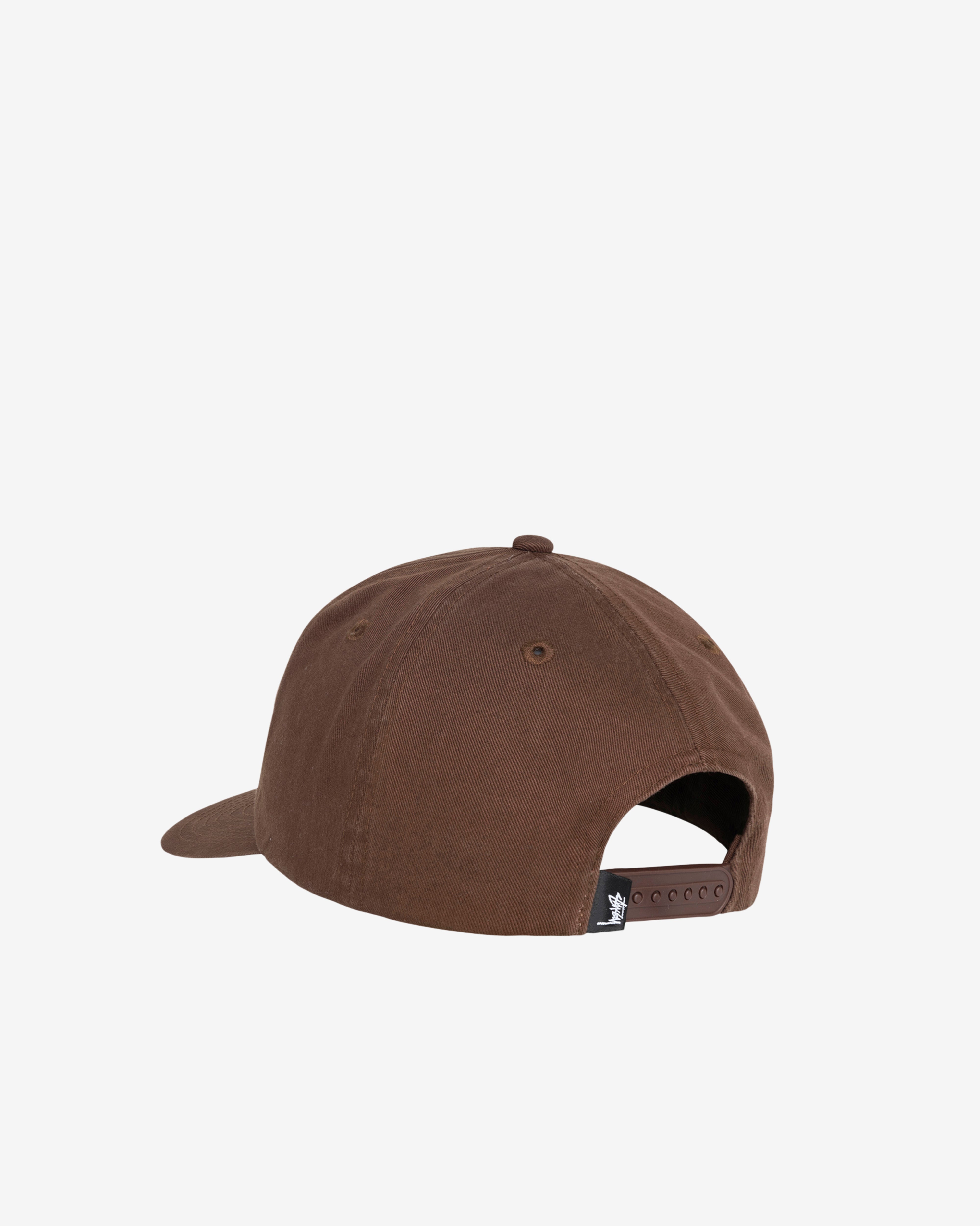 Stüssy: Men's Mid Depth Big Stock Snap Back (Chocolate) | DSMNY E-SHOP
