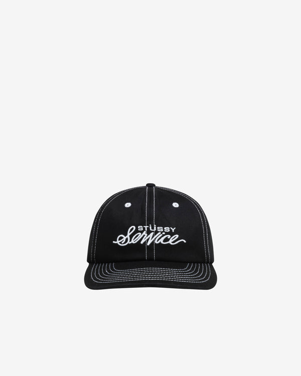 Stüssy - Men's Mid Stüssy Service Strapback - (True Black)