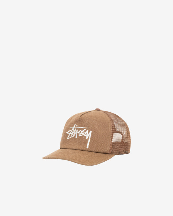 Stüssy - Men's Md Big Stock Mesh Cap - (Brown)