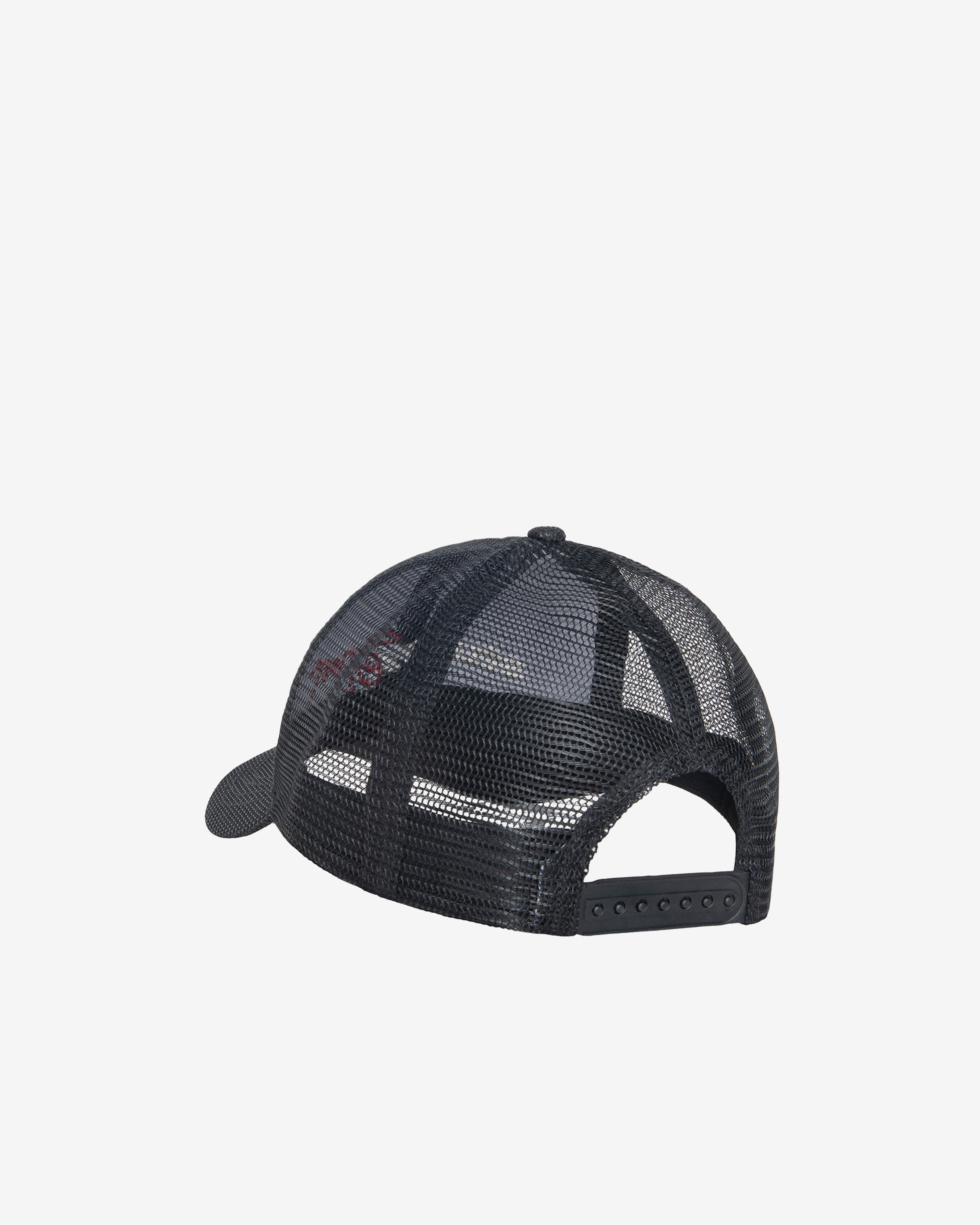 Stüssy: Men's Mid-depth Sport Mesh Snapback (Black) | DSMNY E-SHOP