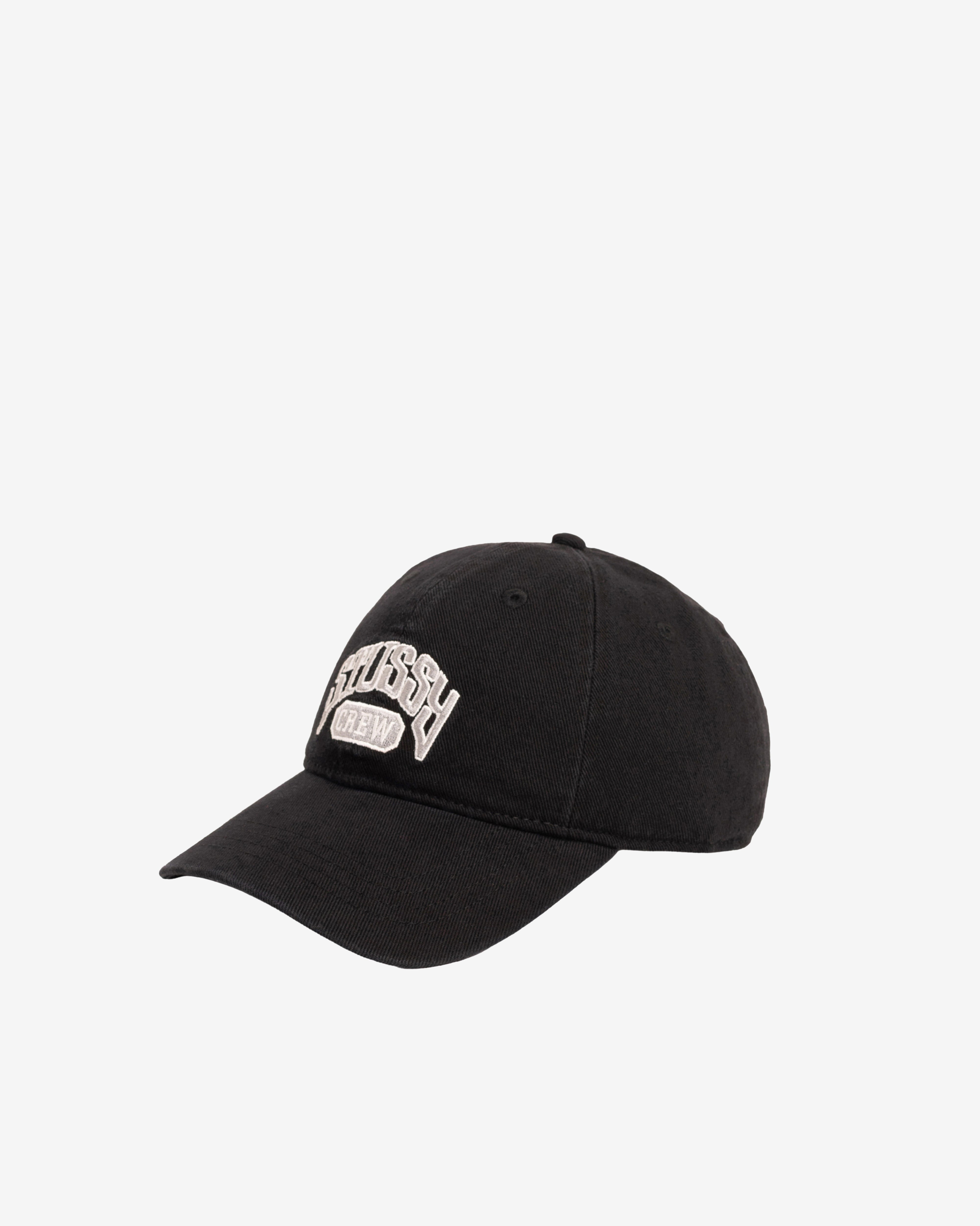 LOW PROFILE STÜSSY CREW STRAPBACK BLACK Stüssy: Low Profile Crew Strapback (Black) | DSMNY E-SHOP
