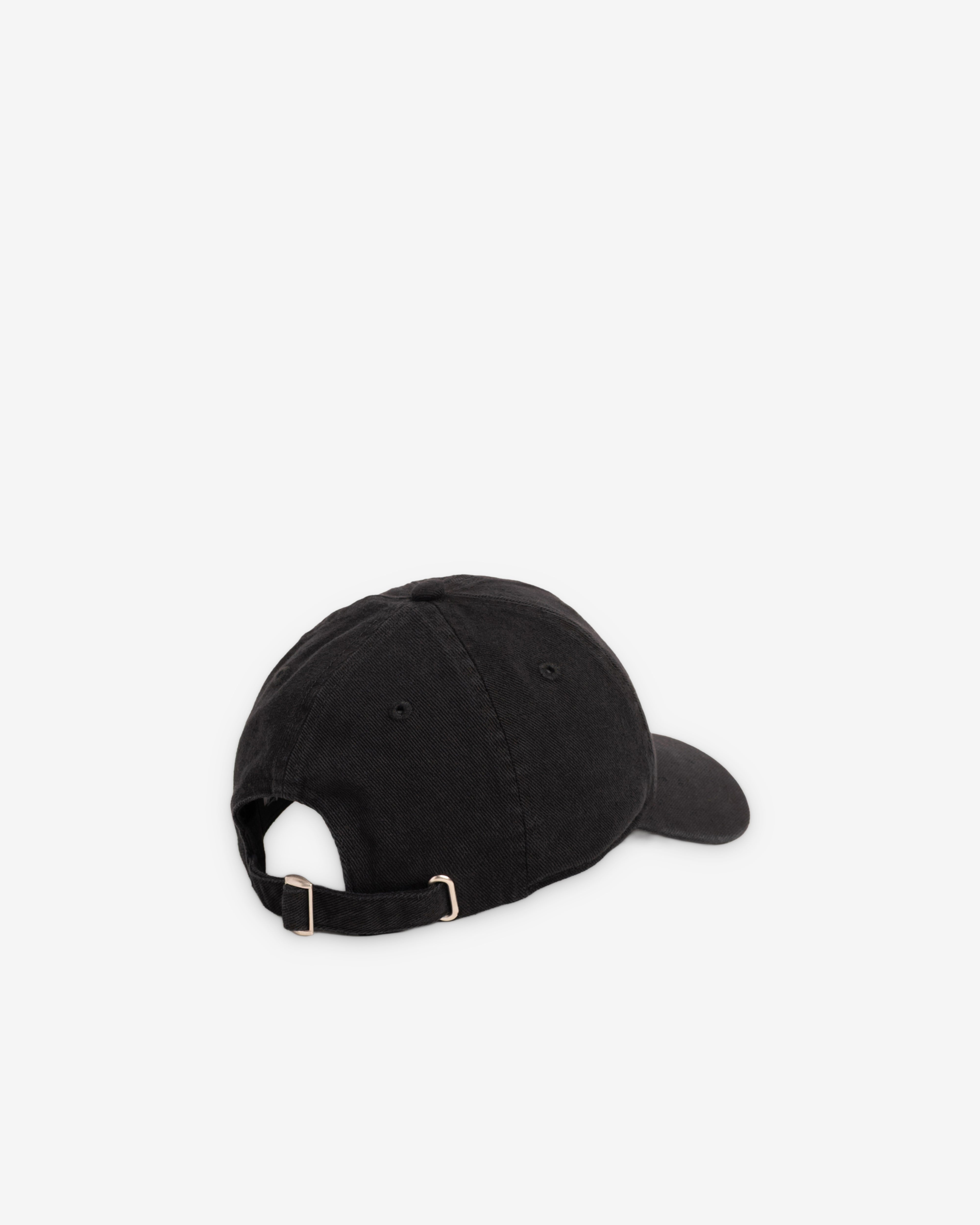 Stüssy: Low Profile Crew Strapback (Black) | DSMNY E-SHOP