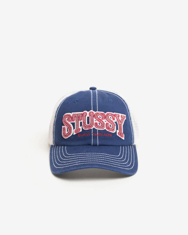 Stüssy - Men's MD Burly Threads Trucker - (Navy)