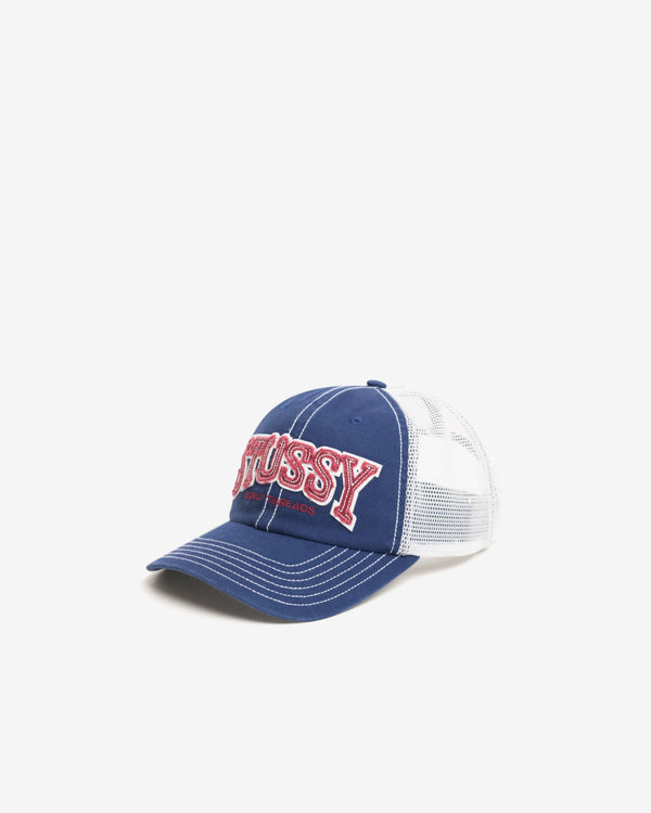 Stüssy - Men's MD Burly Threads Trucker - (Navy)