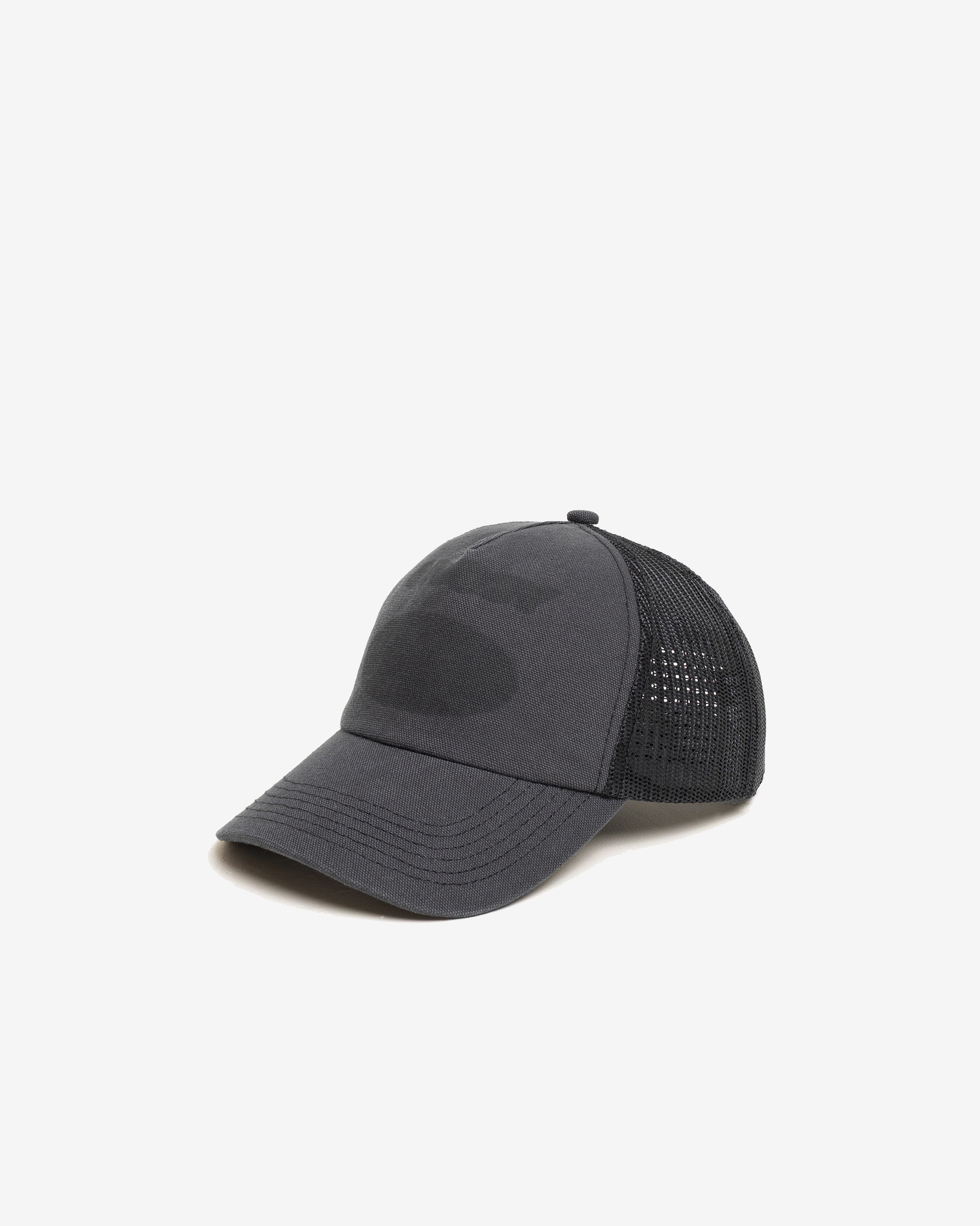 Stüssy: Men's Hc Ghost Logo Trucker (Black) | DSMNY E-SHOP