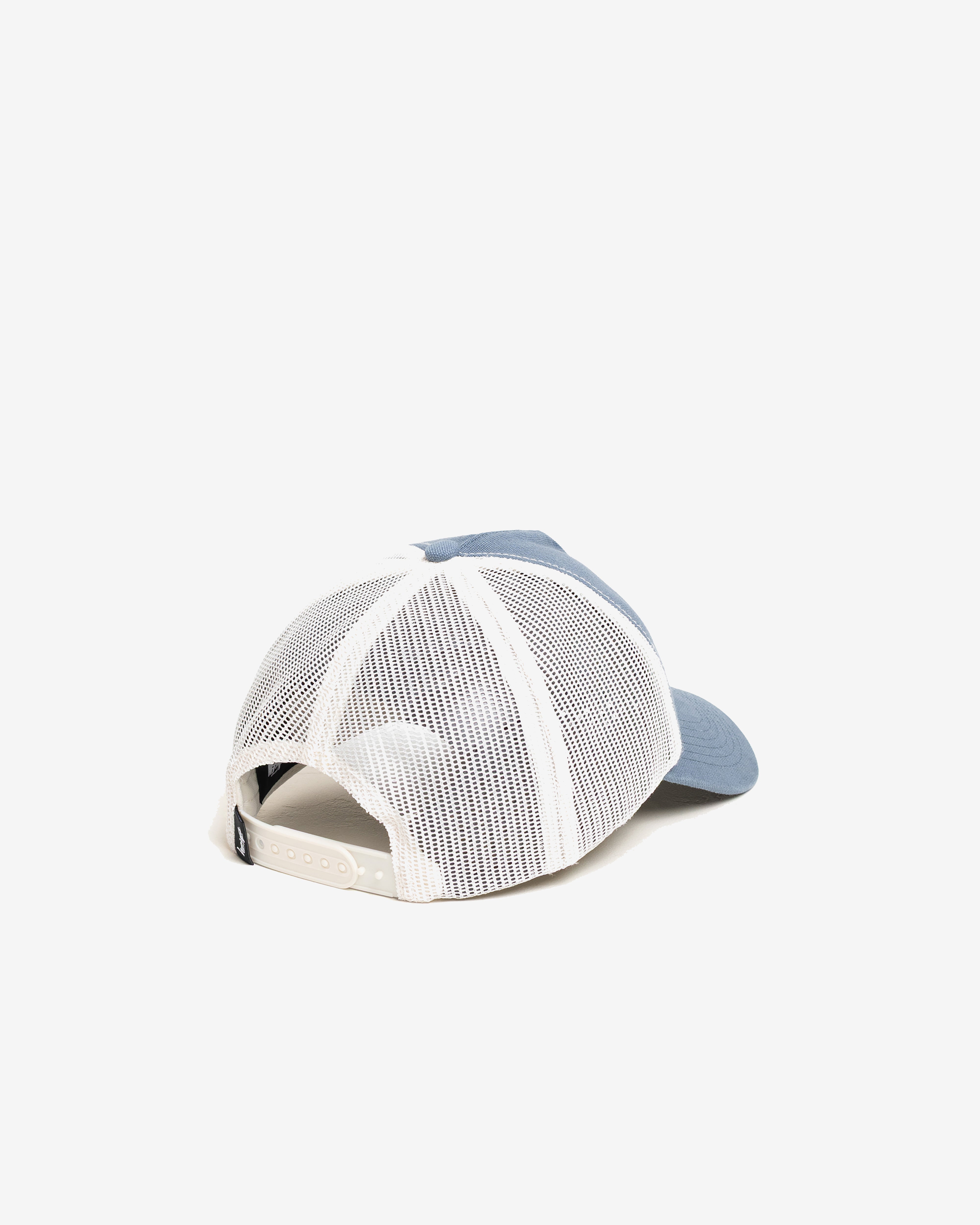 Stüssy: Men's Hc Ghost Logo Trucker (Blue) | DSMNY E-SHOP