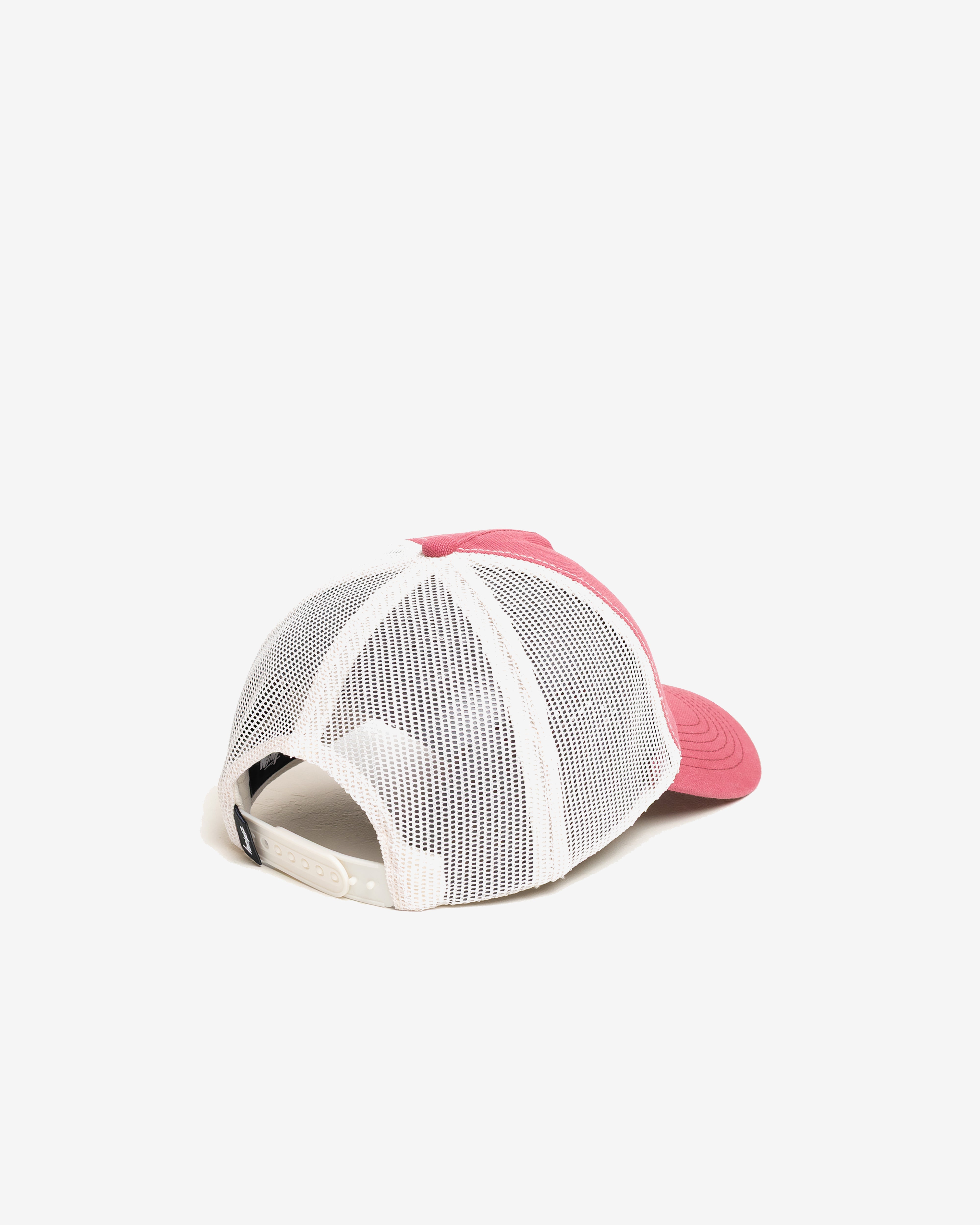 Stüssy: Men's Hc Ghost Logo Trucker (Red) | DSMNY E-SHOP