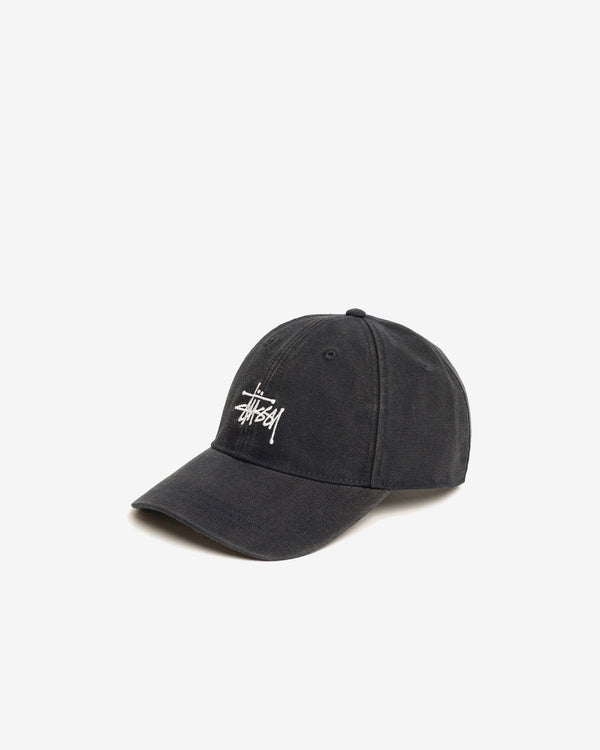 Stüssy - Men's Lp Washed Basic Canvas Cap - (Black)