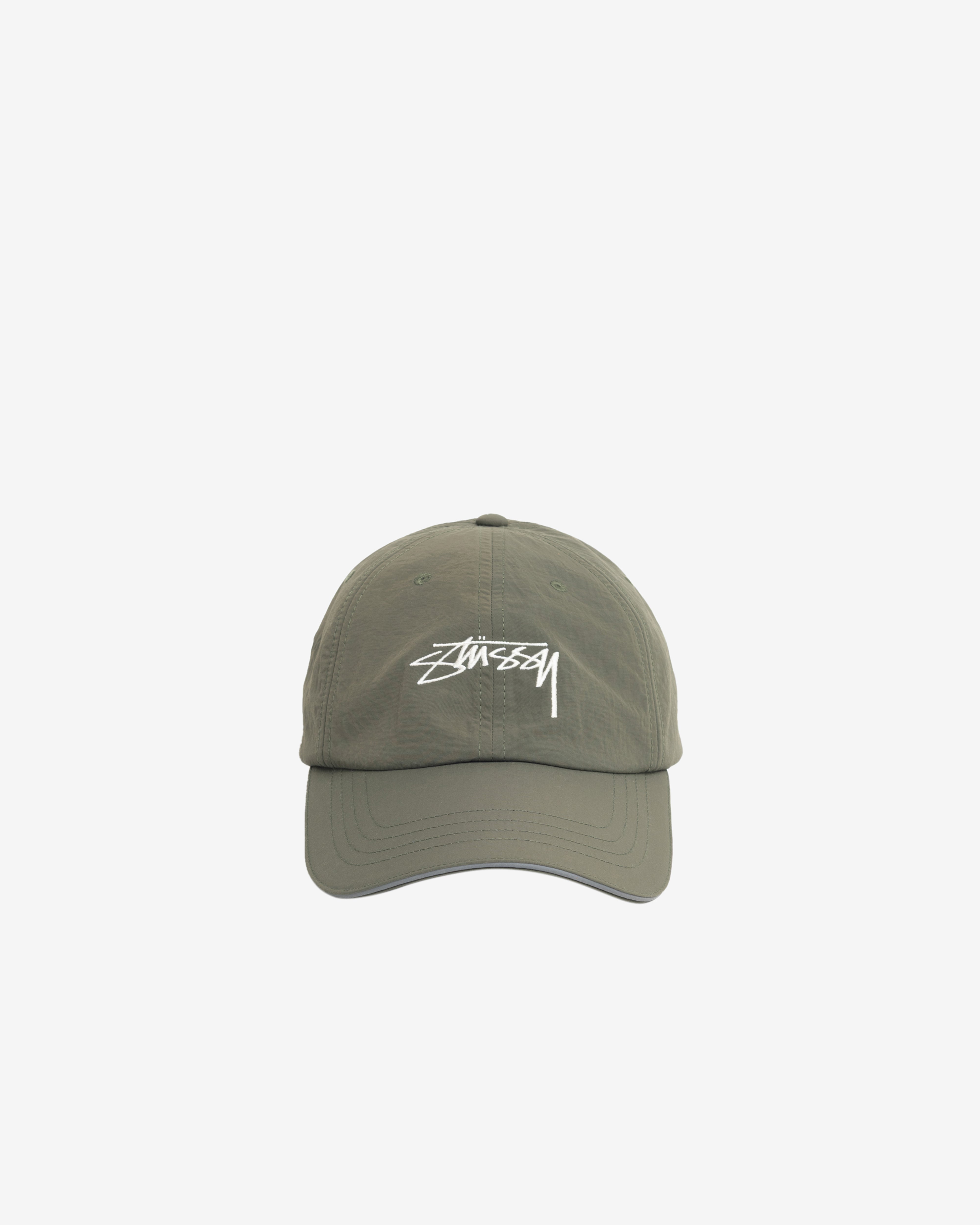 Stüssy: Men's Lp Smoothstock Strapback Cap (Green) | DSMNY E-SHOP