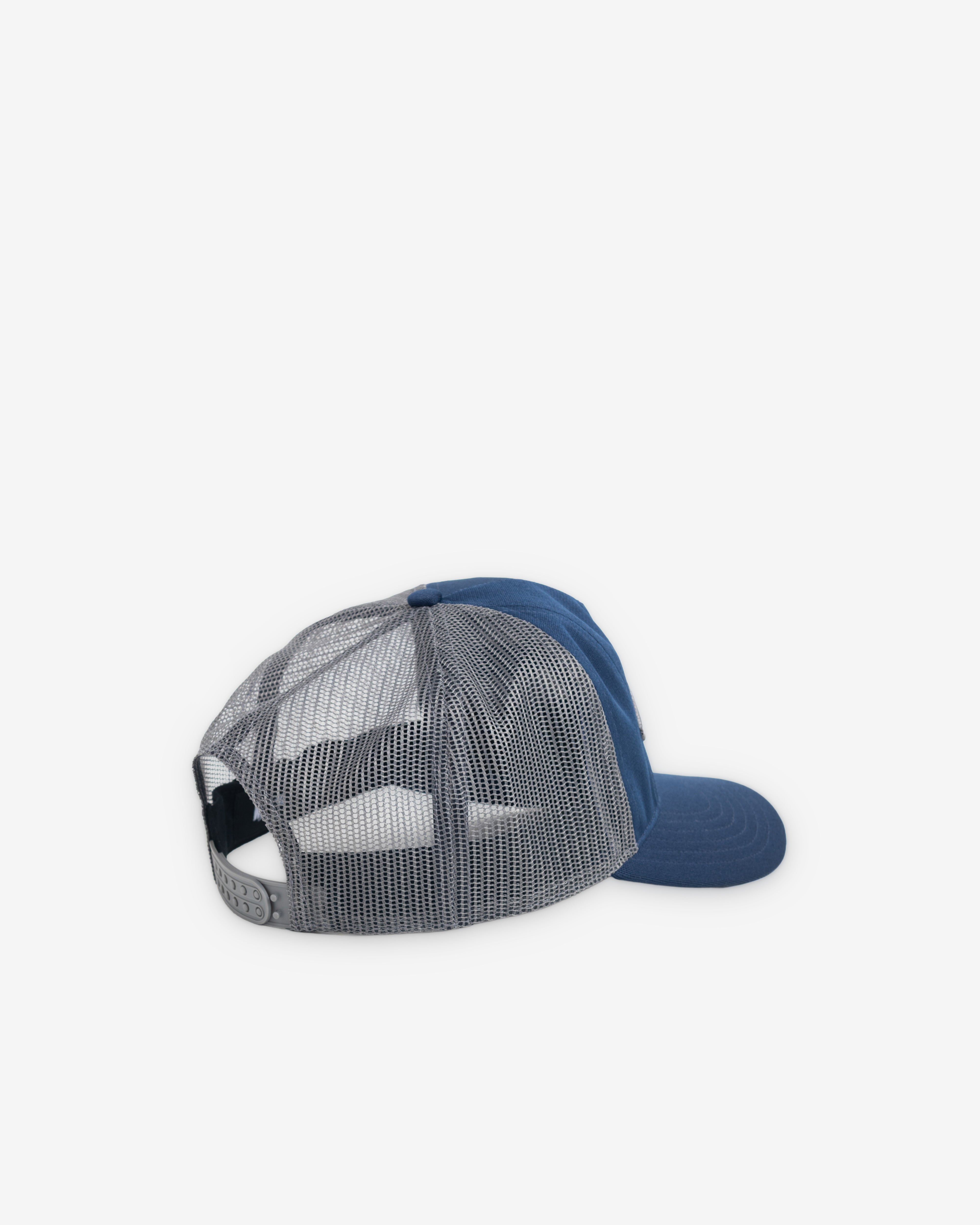 Stüssy: Men's MD Tough Gear Trucker Hat (Navy) | DSMNY E-SHOP