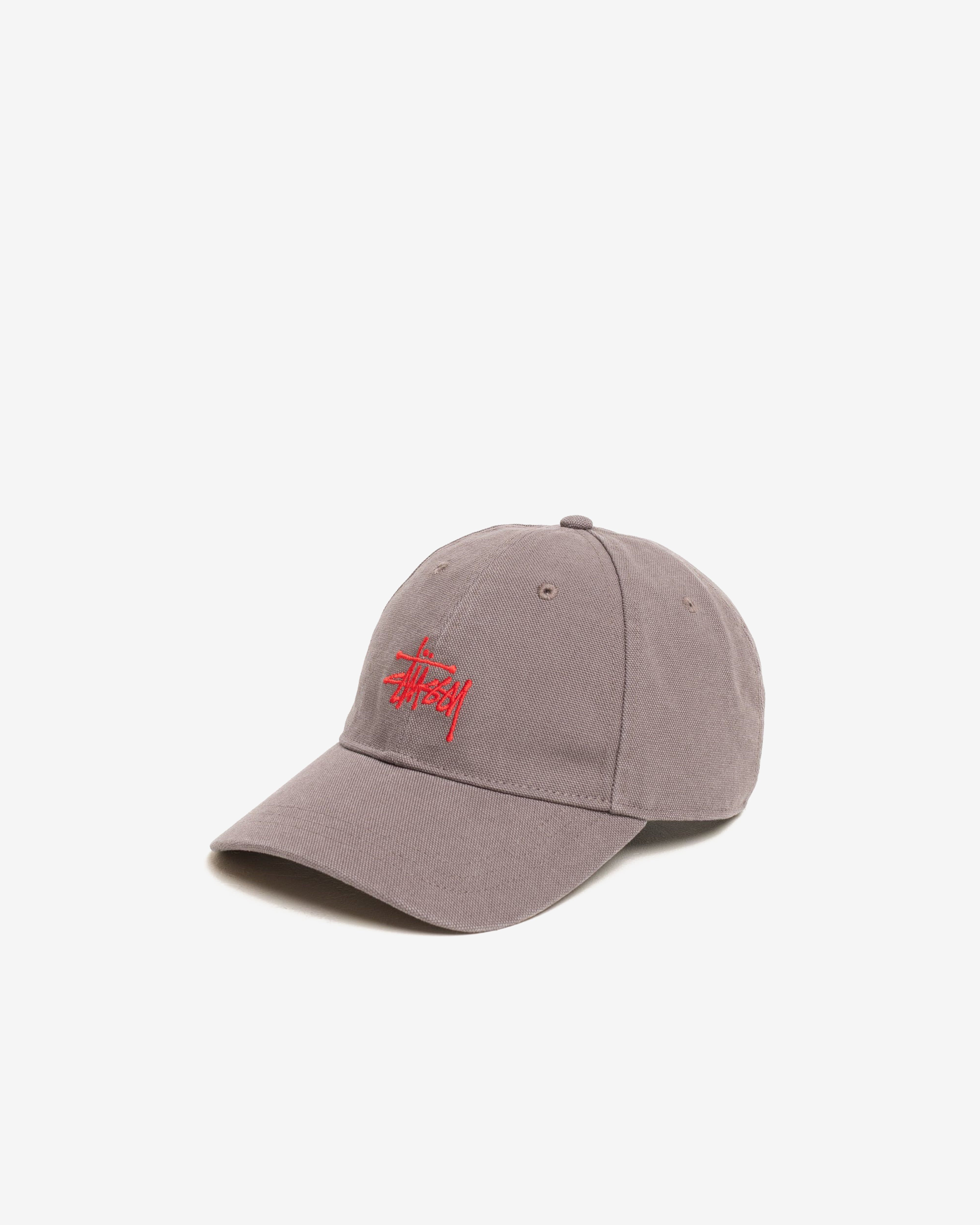 Stüssy: Men's Lp Basic Canvas Cap (Grey) | DSMNY E-SHOP