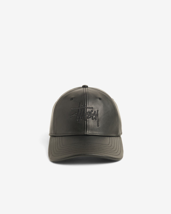 Stüssy - Men's LP Leather Strapback Cap - (Black)