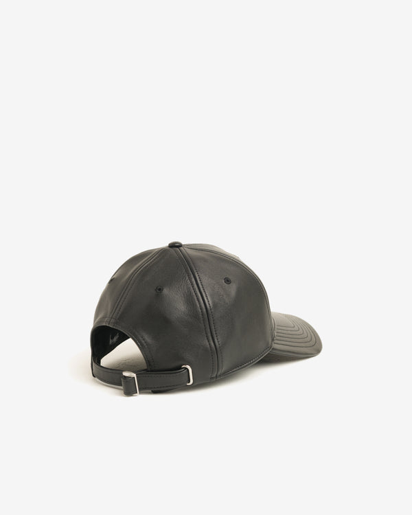 Stüssy - Men's LP Leather Strapback Cap - (Black)