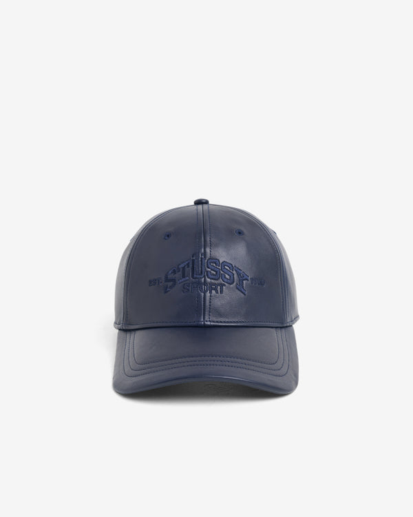 Stüssy - Men's Sport Leather Cap - (Navy)
