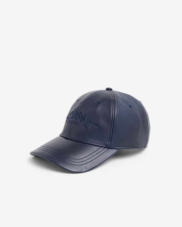 Stüssy - Men's Sport Leather Cap - (Navy)