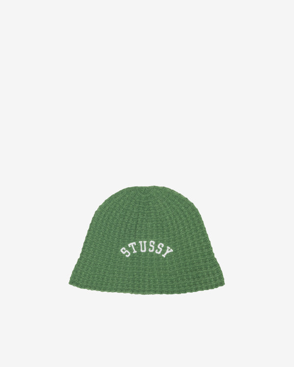 Stüssy - Men's Waffle Knit Bucket Hat - (Green)