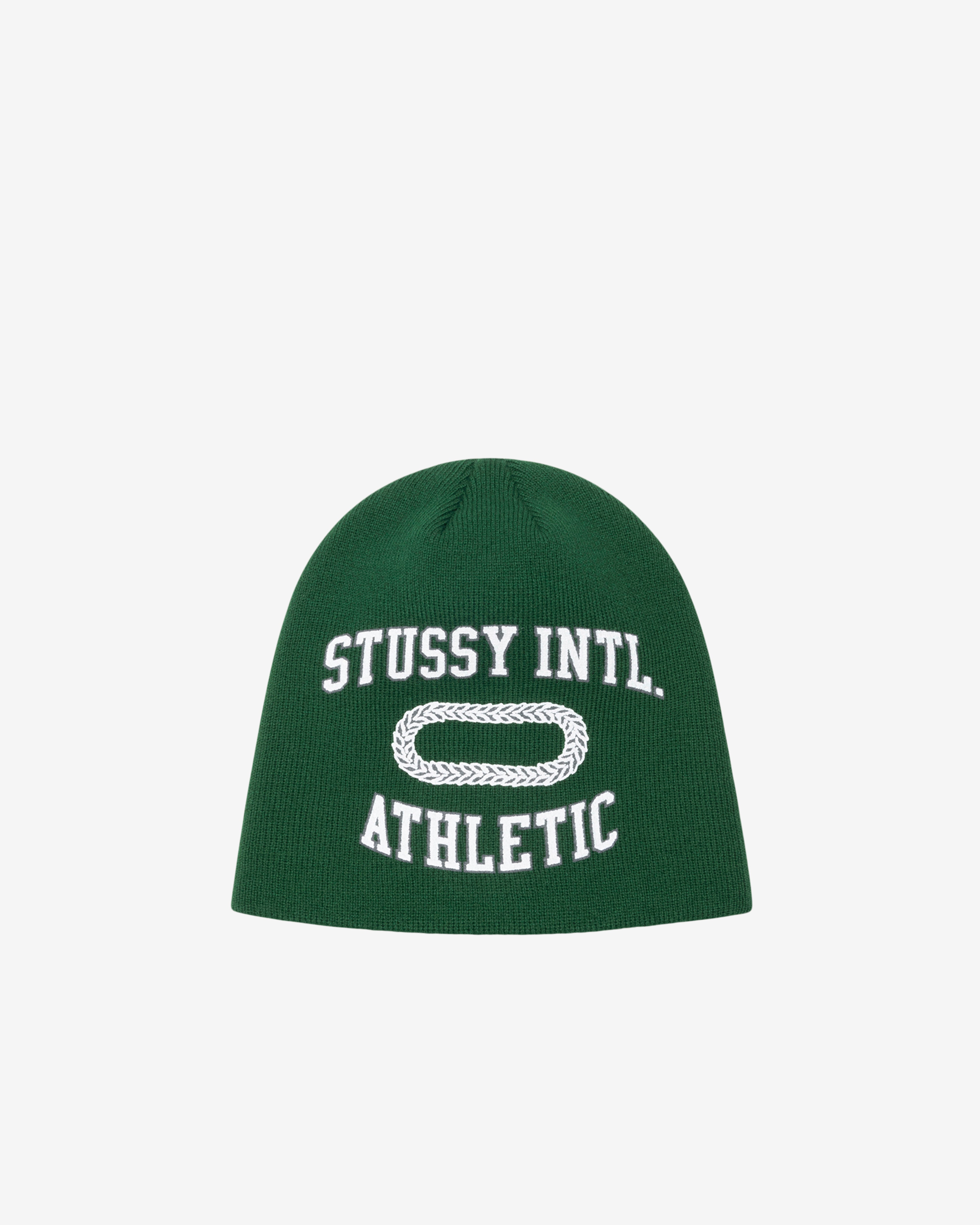 Stüssy: Men's Skullcap International Athletic (Forest Green
