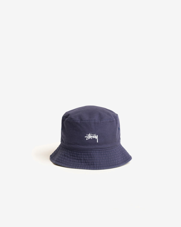 Stussy - Men's Reversible Stock Bucket Hat - (Navy/Stone)