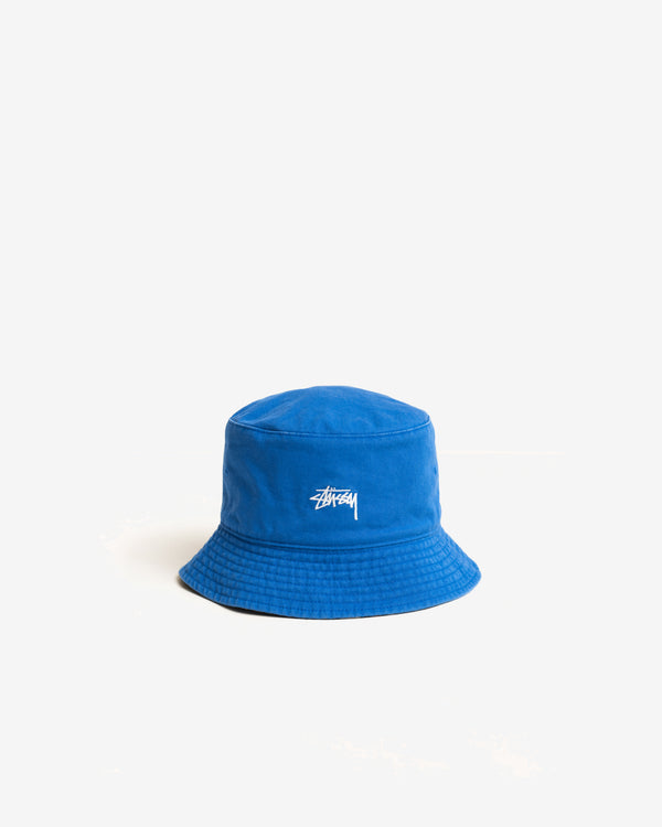 Stussy - Men's Reversible Stock Bucket Hat - (Royal Blue/Leopard)