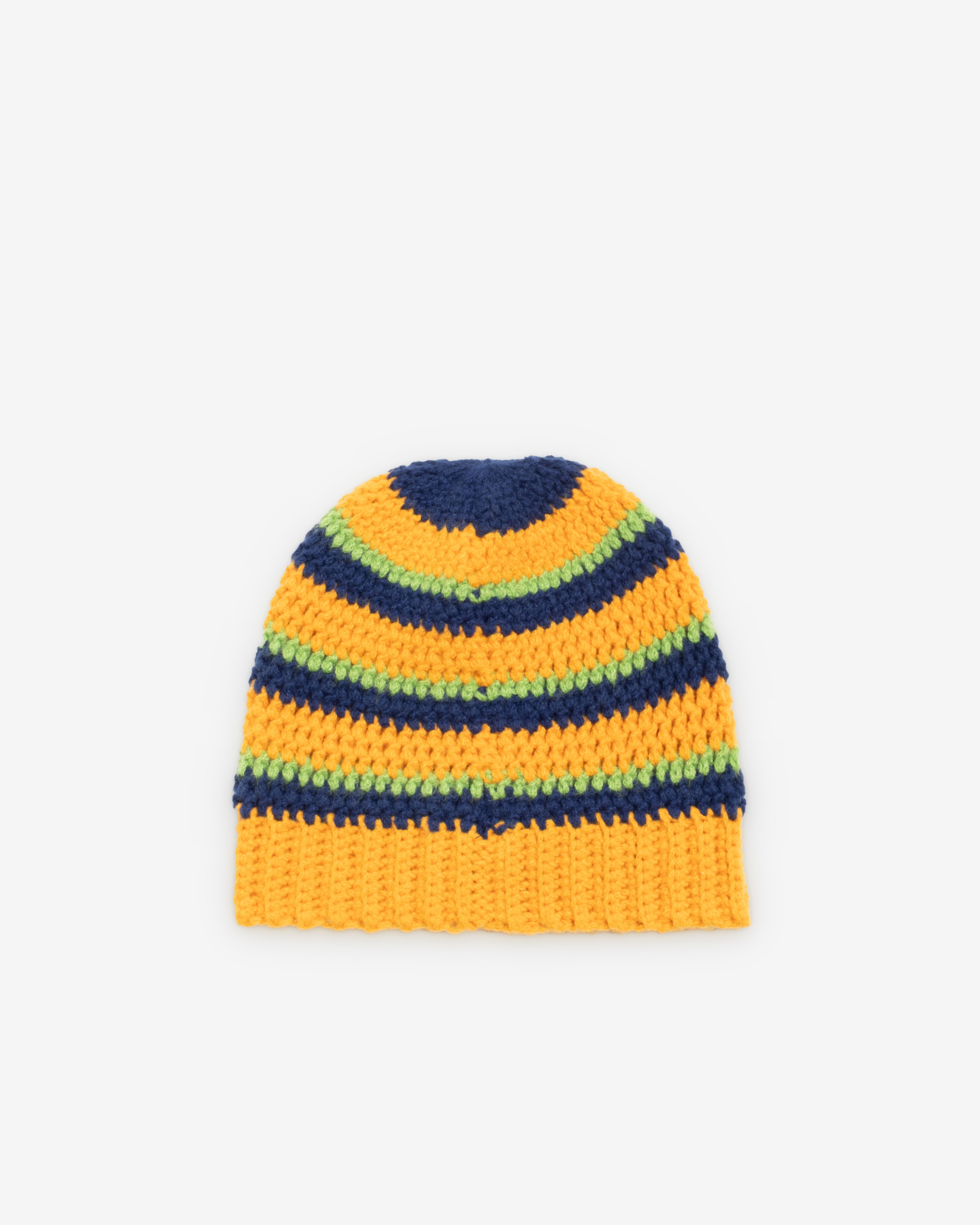 Stüssy: Men's Stripe Knit Skullcap (Gold) | DSMNY E-SHOP