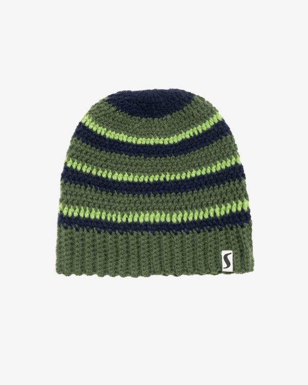 Stüssy - Men's Stripe Knit Skullcap - (Moss Green)