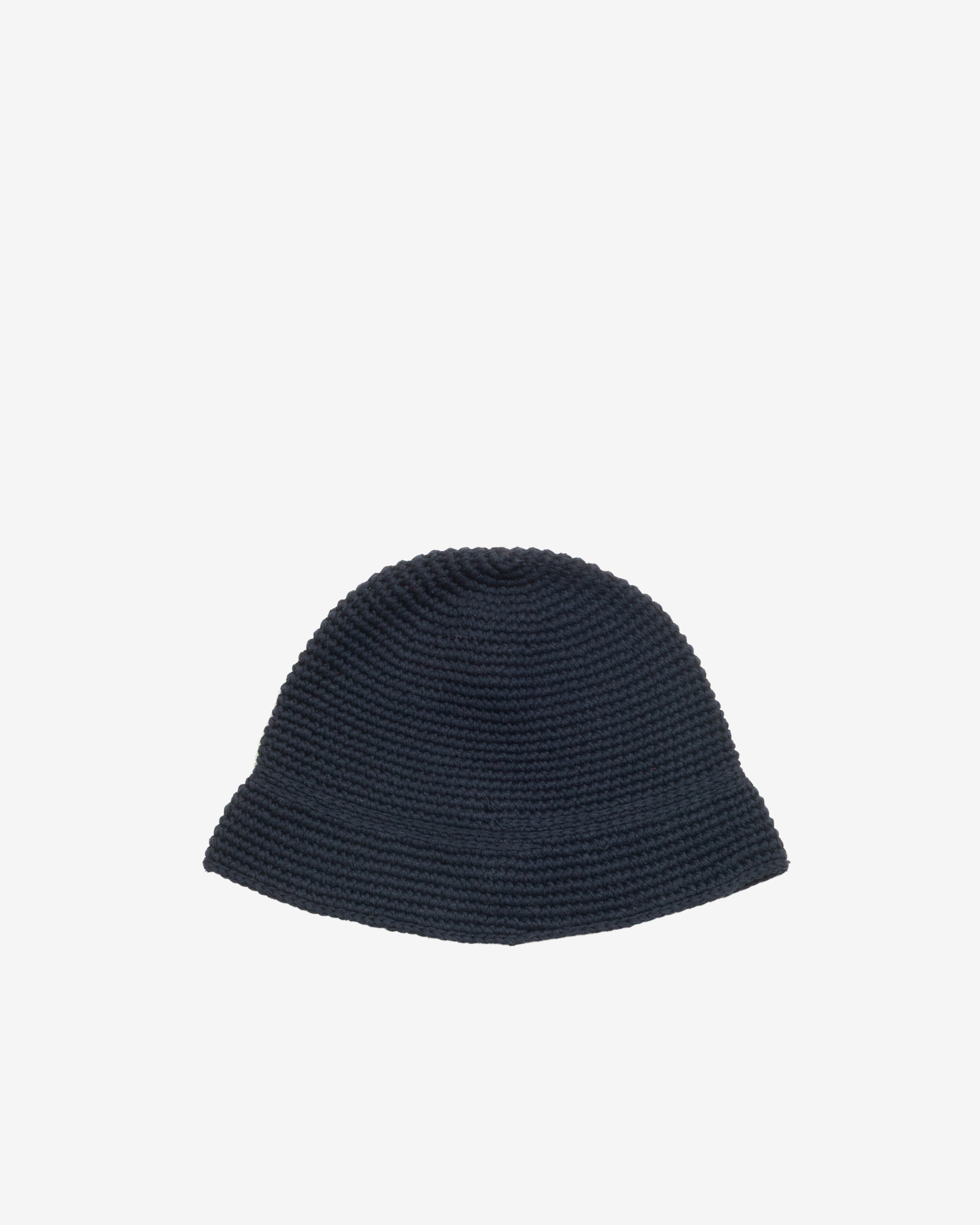 Stüssy: Men's Basic Linen Knit Bucket Hat (Black) | DSMNY E-SHOP