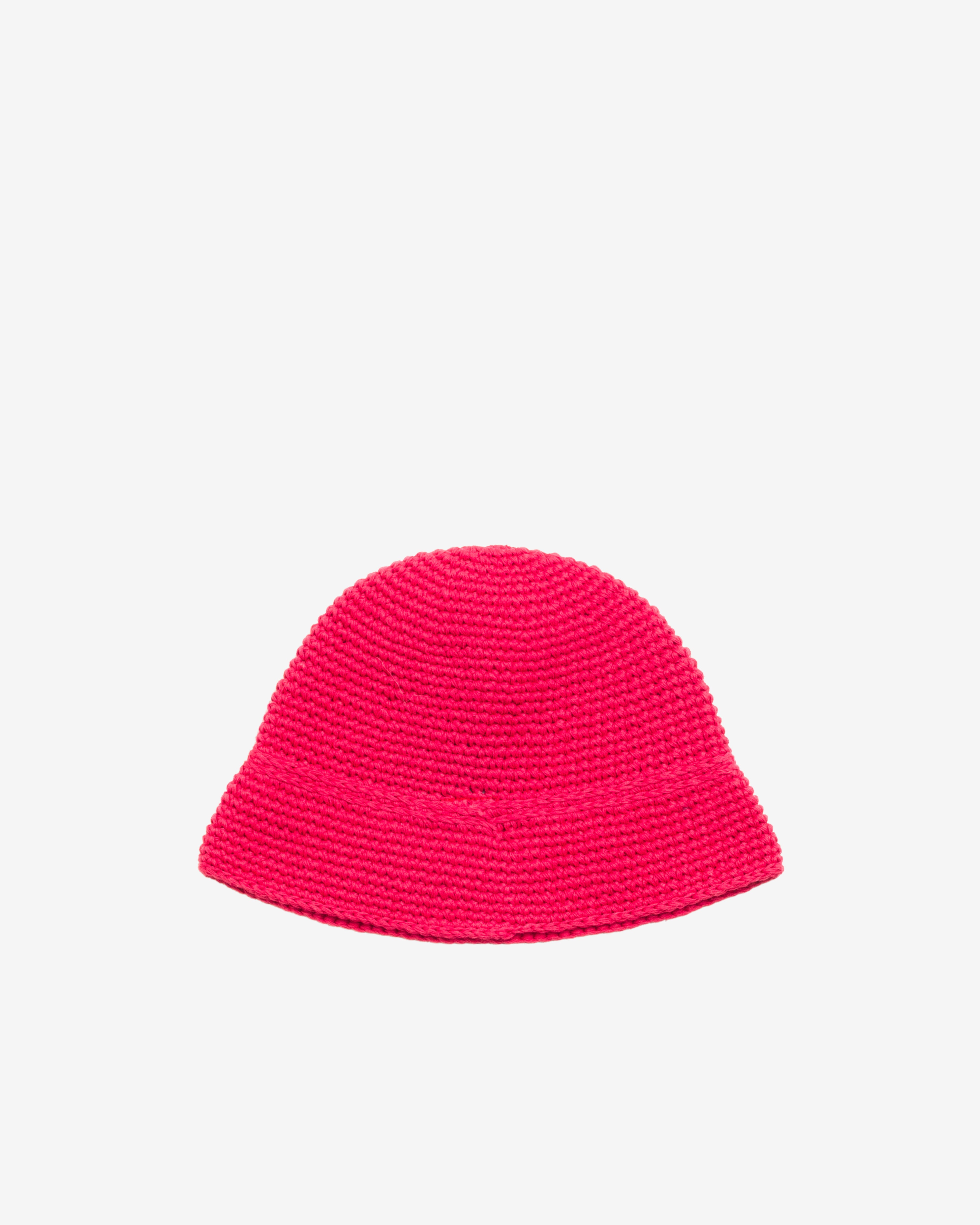 Stüssy: Men's Basic Linen Knit Bucket Hat (Red) | DSMNY E-SHOP