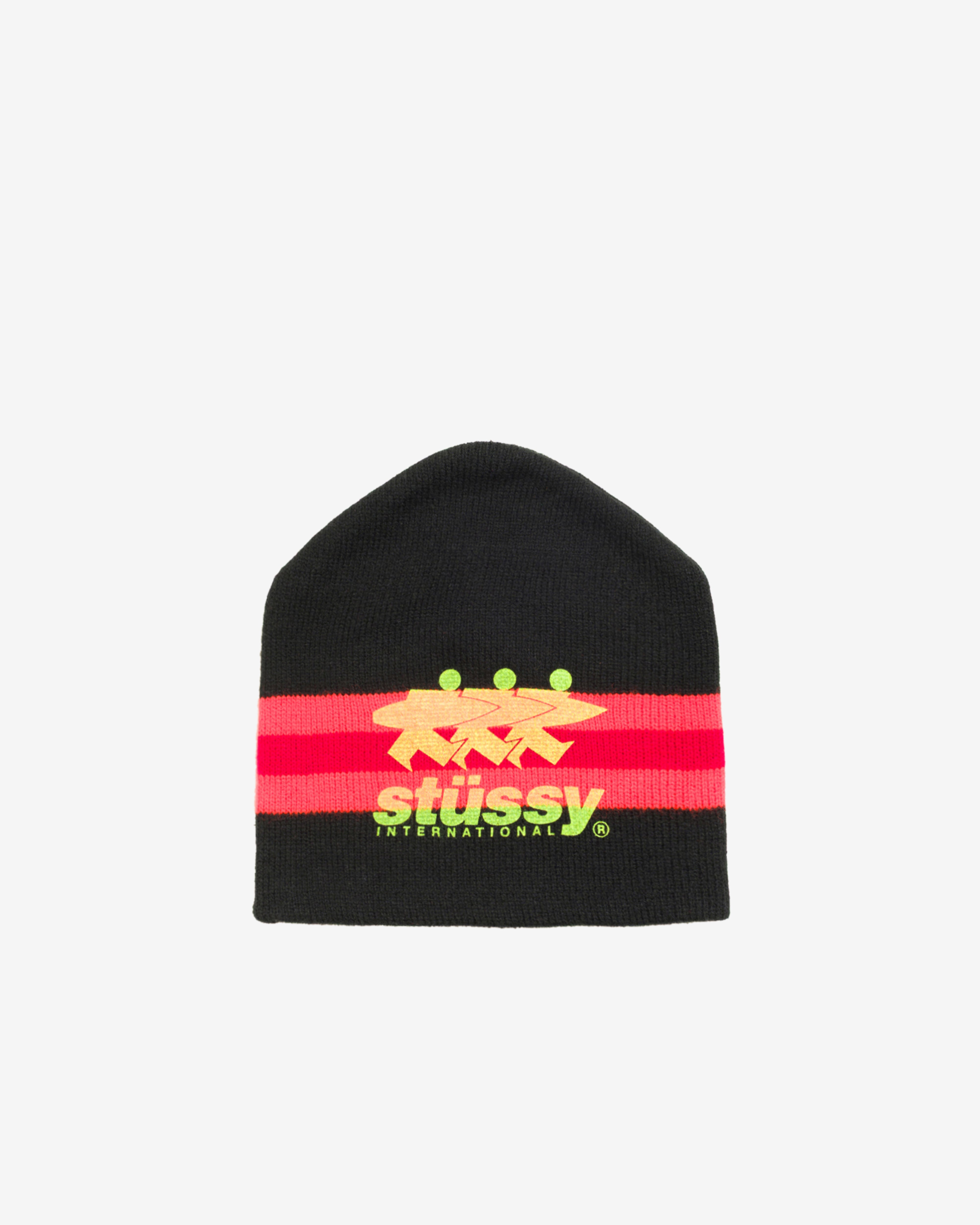 Stüssy: Men's Stripe Ski Beanie (Black) | DSMNY E-SHOP