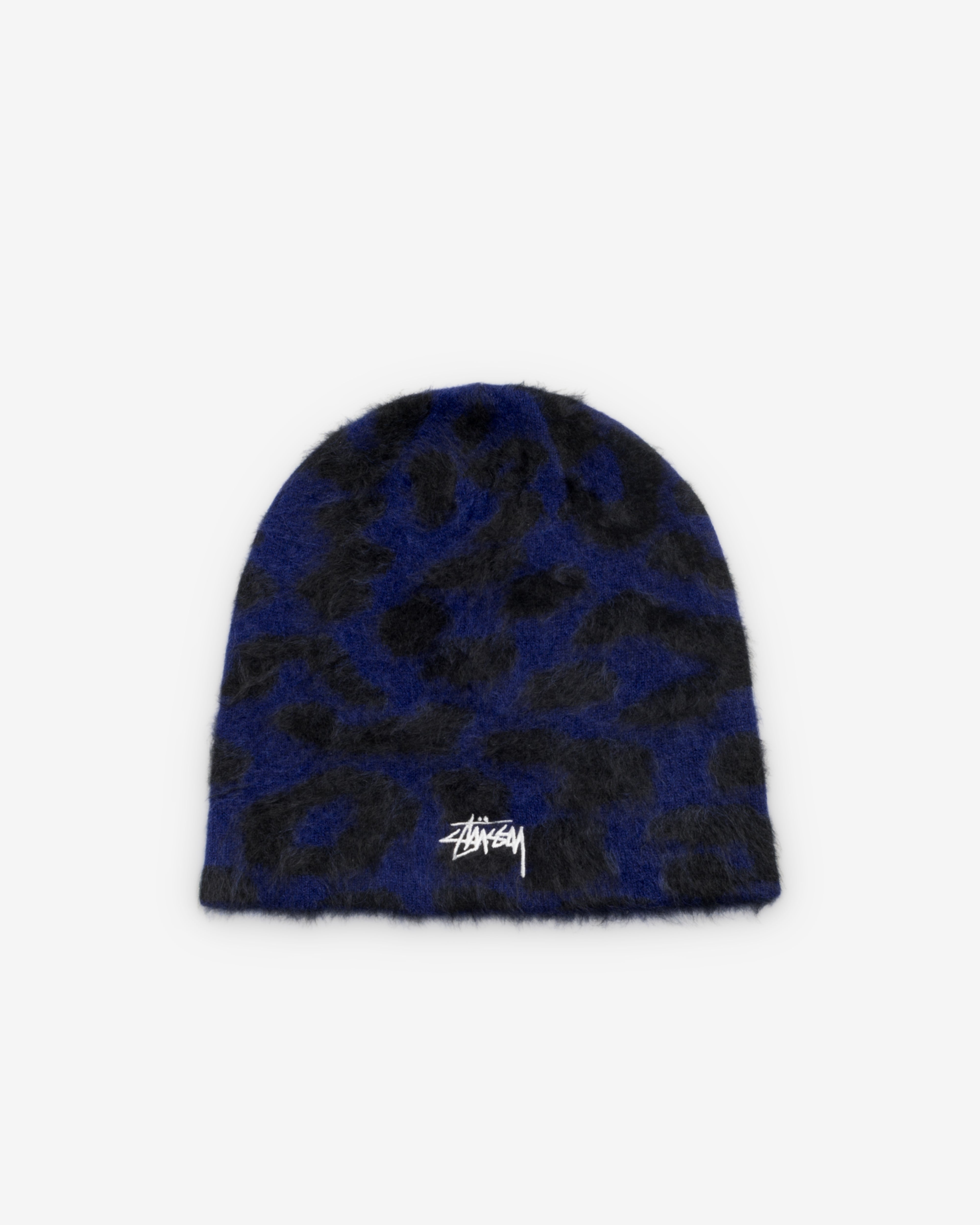 stussy ビーニー レオパード Stüssy: Men's Cashmere Leopard Skullcap (Royal Blue) | DSMNY E-SHOP