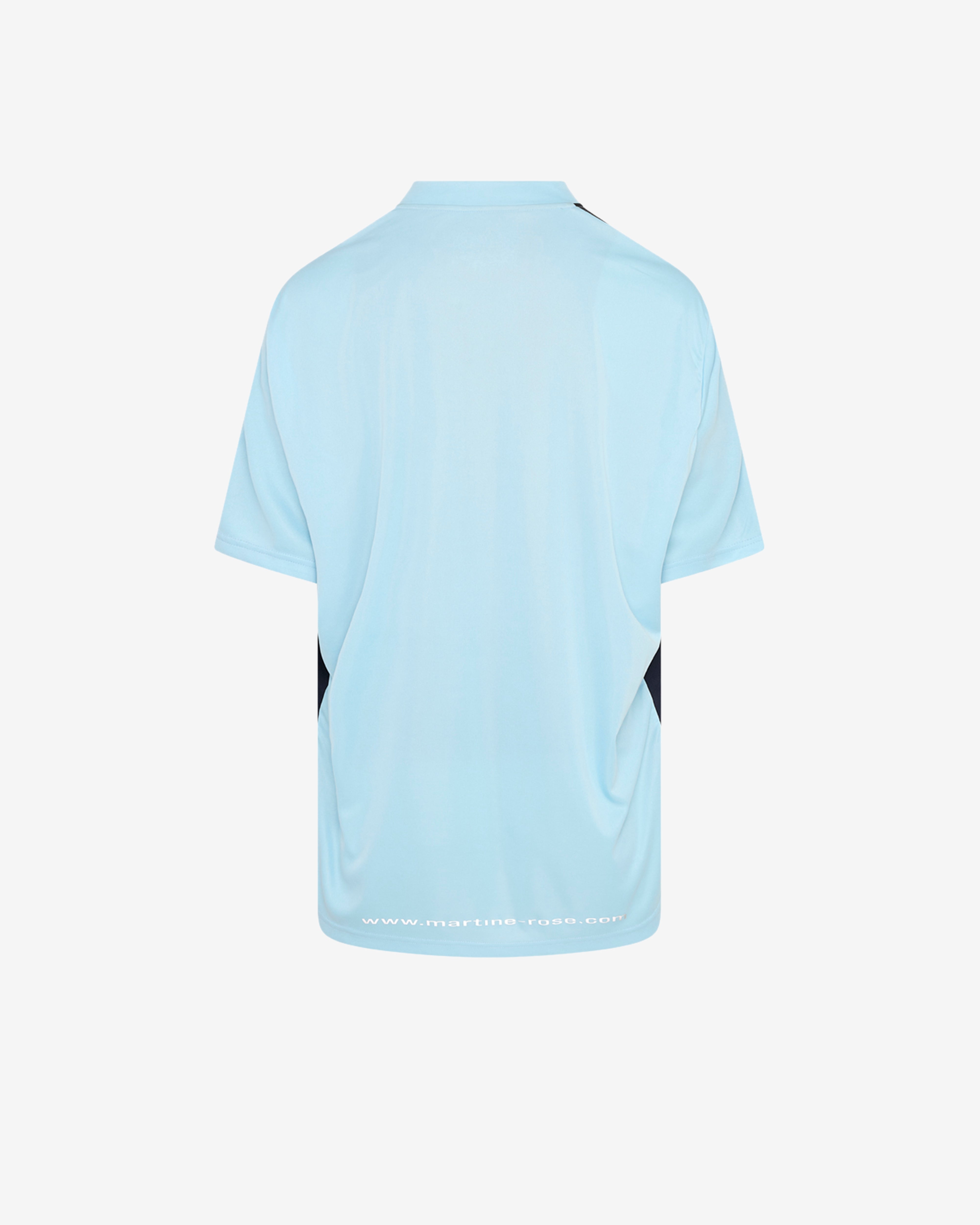Martine Rose: Women's Half Stretch Football Top (Blue) | DSMNY E-SHOP